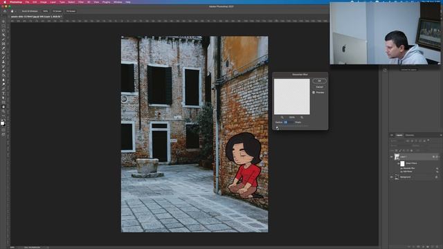 How to place an Image or Text as Graffiti - Photoshop Tutorial смотреть онлайн