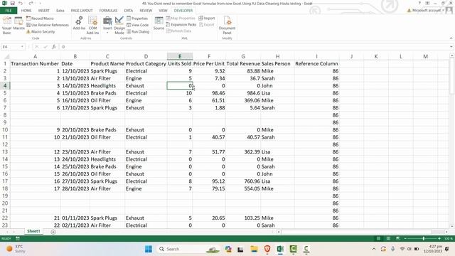 You Dont need to remember Excel formulas from now | Excel Data Cleaning Using AI смотреть онлайн