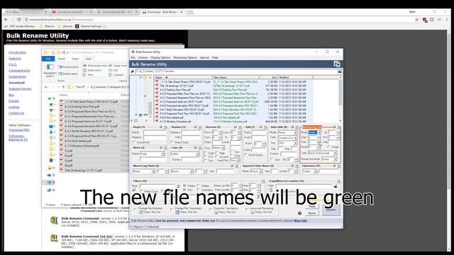 How to rename many files using Bulk Rename Utility Convert2AutoCAD смотреть онлайн