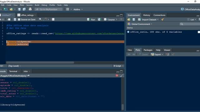 Tidy Tuesday Project: Analyzing and Exploring The Office dataset in R: Part 1 смотреть онлайн