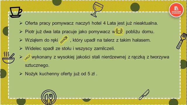 Польский язык Уровень А2 | Учим польские слова тема: Naczynie - Посуда смотреть онлайн