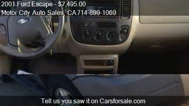 2001 Ford Escape XLT 2WD - for sale in Huntington Beach, CA смотреть онлайн