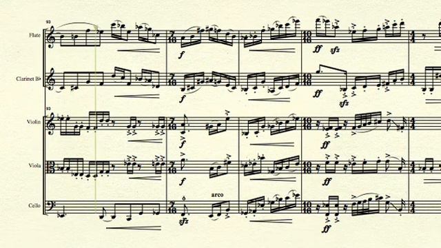 Five South Australian Coastal Images - Brett Thompson - For Flute, Clarinet, Violin, Viola And Cell