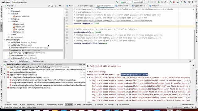Execution failed for task ':app:checkDebugDuplicateClasses' (Android Studio) 2023 смотреть онлайн