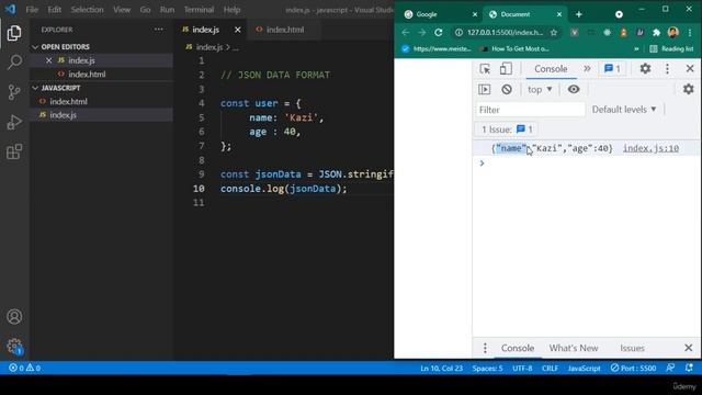 COMPLETE JavaScript Full Stack COURSE: JSON Data Format смотреть онлайн