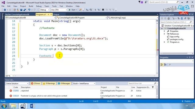 Spire.Doc آموزش سی شارپ - پارت دوم کتابخانه смотреть онлайн