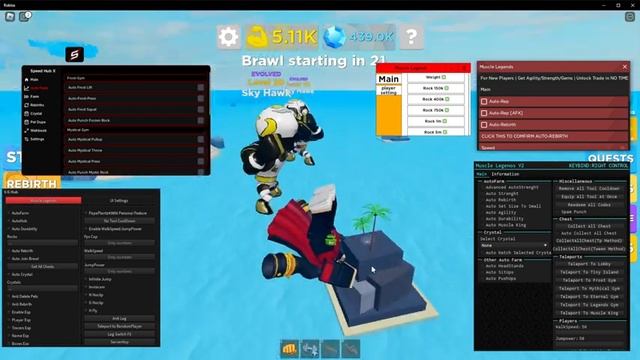 MUSCLE LEGENDS Script Pastebin 2023 AUTO FARM | AUTO KILL ALL | AUTO REBIRTH |AUTO BRAWL & MORE ? смотреть онлайн