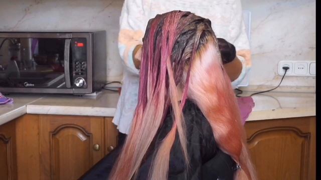 РОЗОВОЕ ОМБРЕ В ДОМАШНИХ УСЛОВИЯХ/ PINK OMBRE