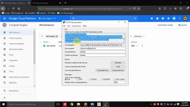 How to connect (SSH) WinSCP to Google Cloud VM (sFTP) смотреть онлайн