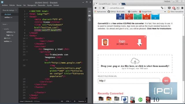 Tutorial #html Como poner un favicon en tu pagina web смотреть онлайн