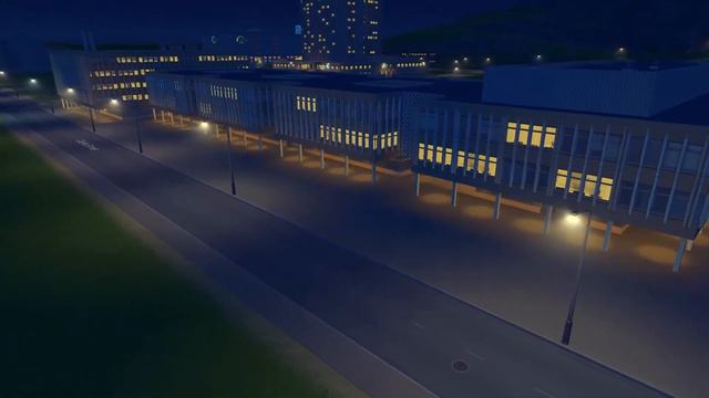 Fachhochschule Potsdam windows illumination in Cities Skylines смотреть онлайн