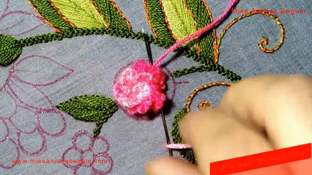 Gorgeous Brazilian Embroidery||Hand Embroidery  Brazilian Stitch||Brazilian Embroidery Design-225