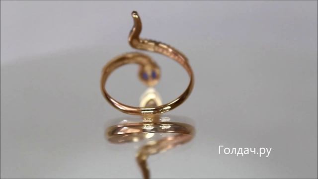 Кольцо Змейка из красного золота z17207426 смотреть онлайн
