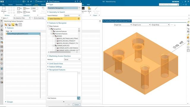 Feature Mapping Based On Colors in NX CAM смотреть онлайн