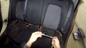 Как снять передние/задние сидения KIA Ceed 2010-2015год