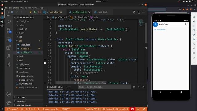 Telegram Clone using Flutter | 6 | Day 97 смотреть онлайн