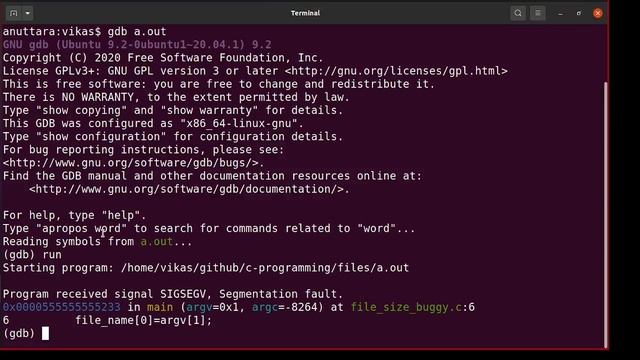 Debugging crash using gdb and valgrind смотреть онлайн