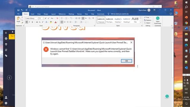 Windows Cannot Find Microsoft Office WINWORD.EXE | Power Point | EXCEL.EXE. смотреть онлайн
