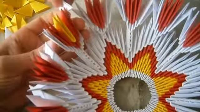 Ваза из оригами для фруктов. смотреть онлайн