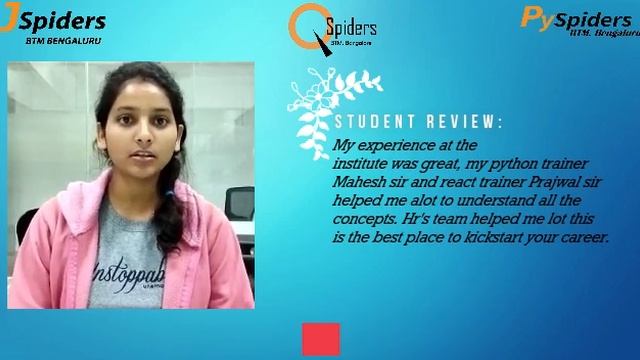 SUCCESSFULLY PLACED AS React JS Developer from JSpiders BTM | STUDENT REVIEW | 2022 Placements смотреть онлайн