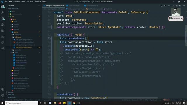 43. Use Router State Params in the selectors to get single post Data in Ngrx Angular Application. смотреть онлайн