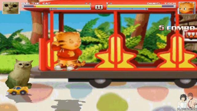 M.U.G.E.N BATTLES | Bun the Cat vs Daniel Tiger смотреть онлайн