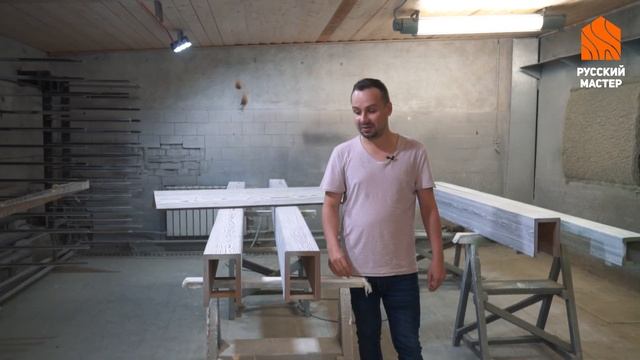 Окрашенные фальш-балки декоративные из листвинницы смотреть онлайн