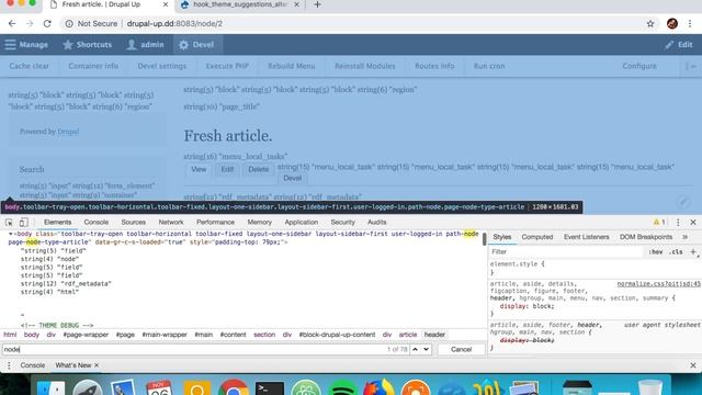 Theme suggestions alter in Drupal 8 смотреть онлайн