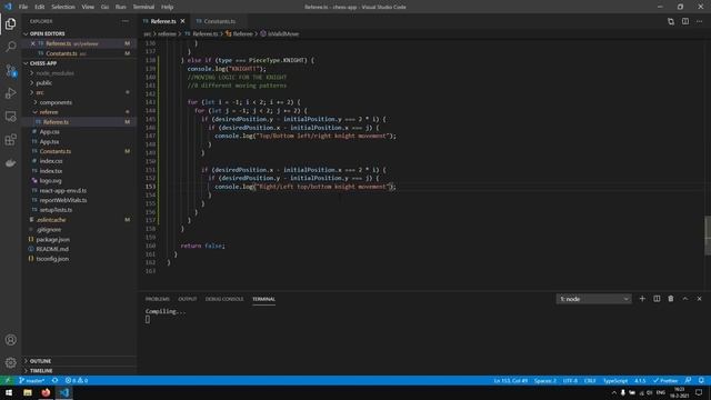 Create a Chess Game with ReactJS - Part 11: Knight movement смотреть онлайн