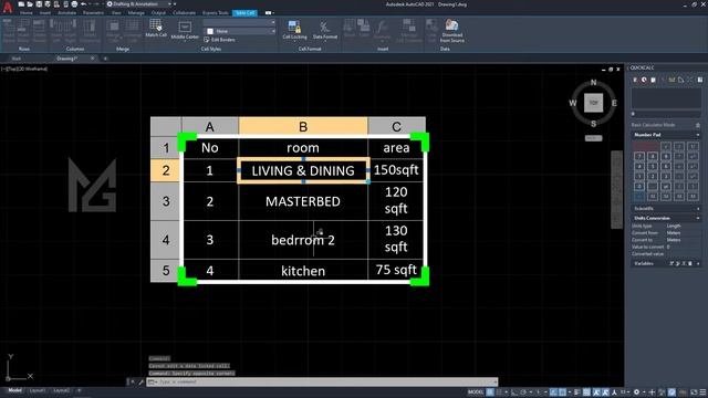 Autocad Tamil 2D Annotate - Multi Leader, Data Link, Import Excel - 07 | தமிழ் Tutorial | MG Design