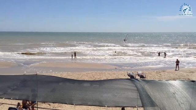 Навесы и пляж. Отдых на Азовском море. Степановка Первая.