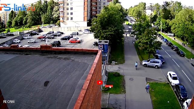 Пример записи Уличная поворотная WIFI камера 2Мп PS-WPM20HD