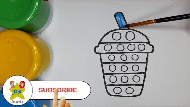 How to draw Boba Pop It | Как нарисовать Бобу Поп Ит | ボバポップイットの描き方 - Drawing and Coloring for Kids смотреть онлайн