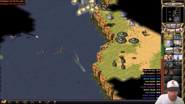 Both Yuri 2vs2vs2vs2 Online Multiplayer Command & Conquer Red Alert 2 Yuri's Revenge Tsunami CnCNet смотреть онлайн