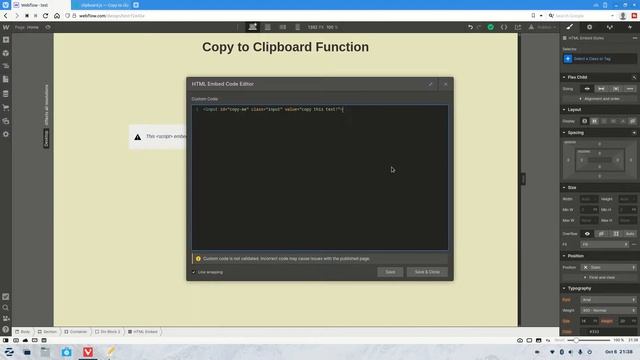 Creating Copy to Clipboard Function in Webflow | Webflow Tutorials смотреть онлайн