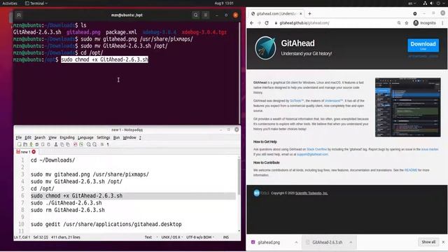 GitAhead - Install GitAhead on Linux - Ubuntu with Desktop Icon смотреть онлайн