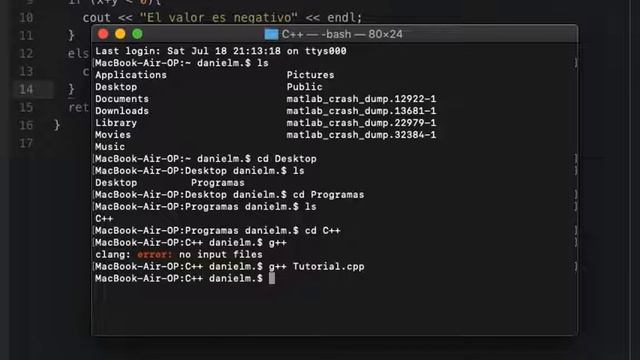 Cómo Compilar / Ejecutar Un Programa De C++ En Mac Usando La Terminal De Apple