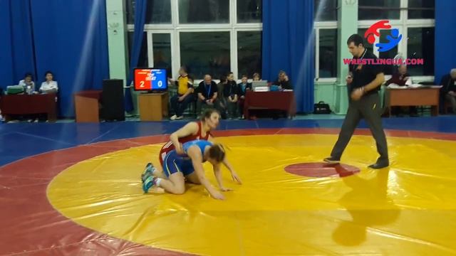 Каменева Екатерина - Лысак Ангелина ФИНАЛ ЧУ-2017, до 63кг, U-23 Вольная борьба смотреть онлайн