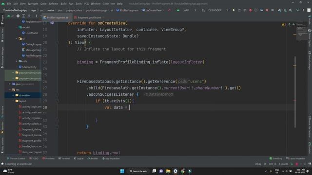 Retrieve Data From Firebase in Android Studio - A Dating App Tutorial смотреть онлайн