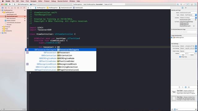 iOS Swift Tutorial: Easy Text Recognition with Tesseract OCR смотреть онлайн