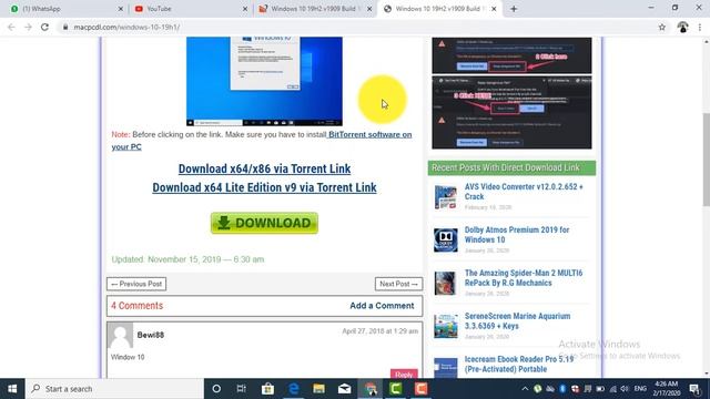 How to Download Windows 10 19H1 Bootable ISO Activated смотреть онлайн