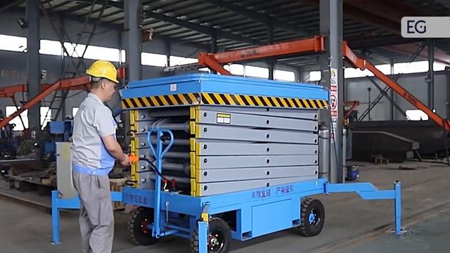 Самоходный ножничный подъемник SJY0.5-10 смотреть онлайн