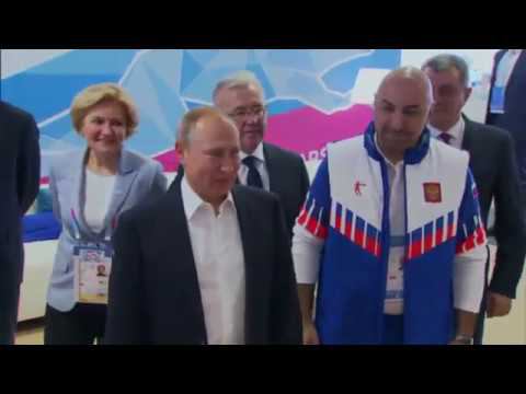 Владимир Путин встретился со спортсменами в Деревне зимней Универсиады-2019 смотреть онлайн
