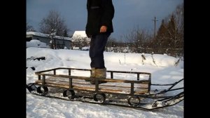 Сани для снегохода.