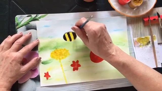 масте-класс , рисуем насекомых , для детей смотреть онлайн