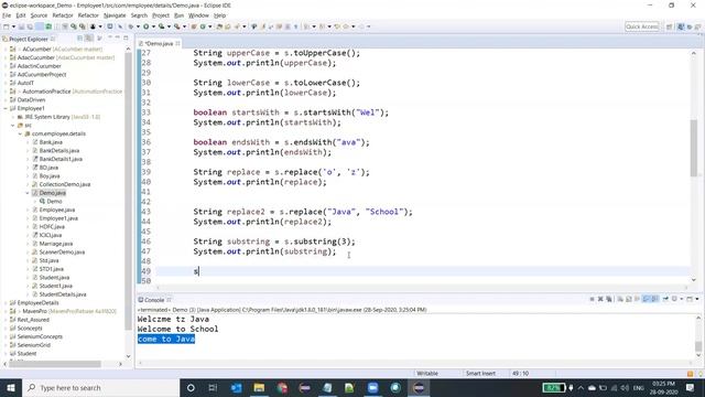 JAVA String || DAY 10 || EASY LEARN смотреть онлайн