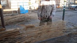 Скрадок из камыша своими рука.Охота весна март 2020 год.