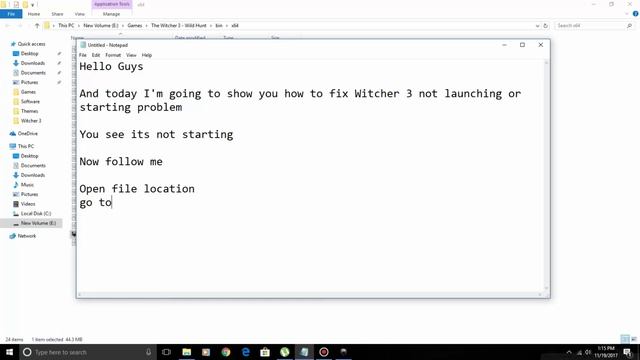 How to fix The Witcher 3 not launching or starting problem!!!!! смотреть онлайн