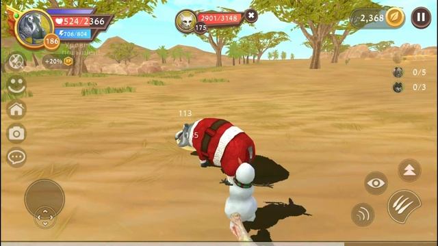 Новогодний бегемотик и СНЕГОВИЧОК в Древнем Египте WildCraft смотреть онлайн