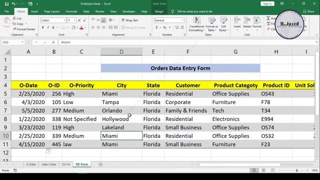 How to create data entry form in excel without vba смотреть онлайн